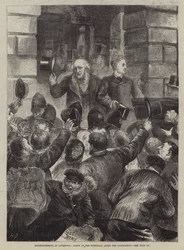 Electioneering at Liverpool, Scene at the Townhall after the Nomination